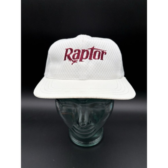 Rawlings Raptor Mesh Snapback Hat White Maroon Embroidery Pro Tag - Picture 2 of 8